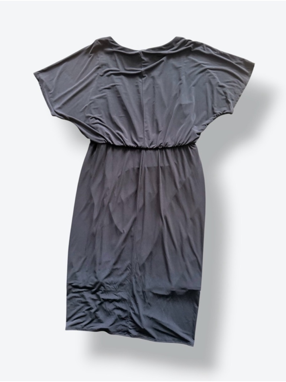 Rabbit Rabbit Rabbit Charcoal Ruched Midi Dress - Picture 5 of 6